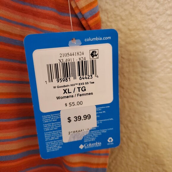 NWT Columbia XL Goodwin Hill Short Sleeve Tee - Picture 3 of 7